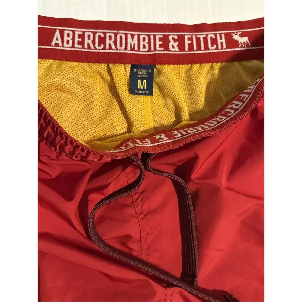 Vintage Abercrombie And Fitch Windbreaker Track Pants Mesh Lined Baggy Size M